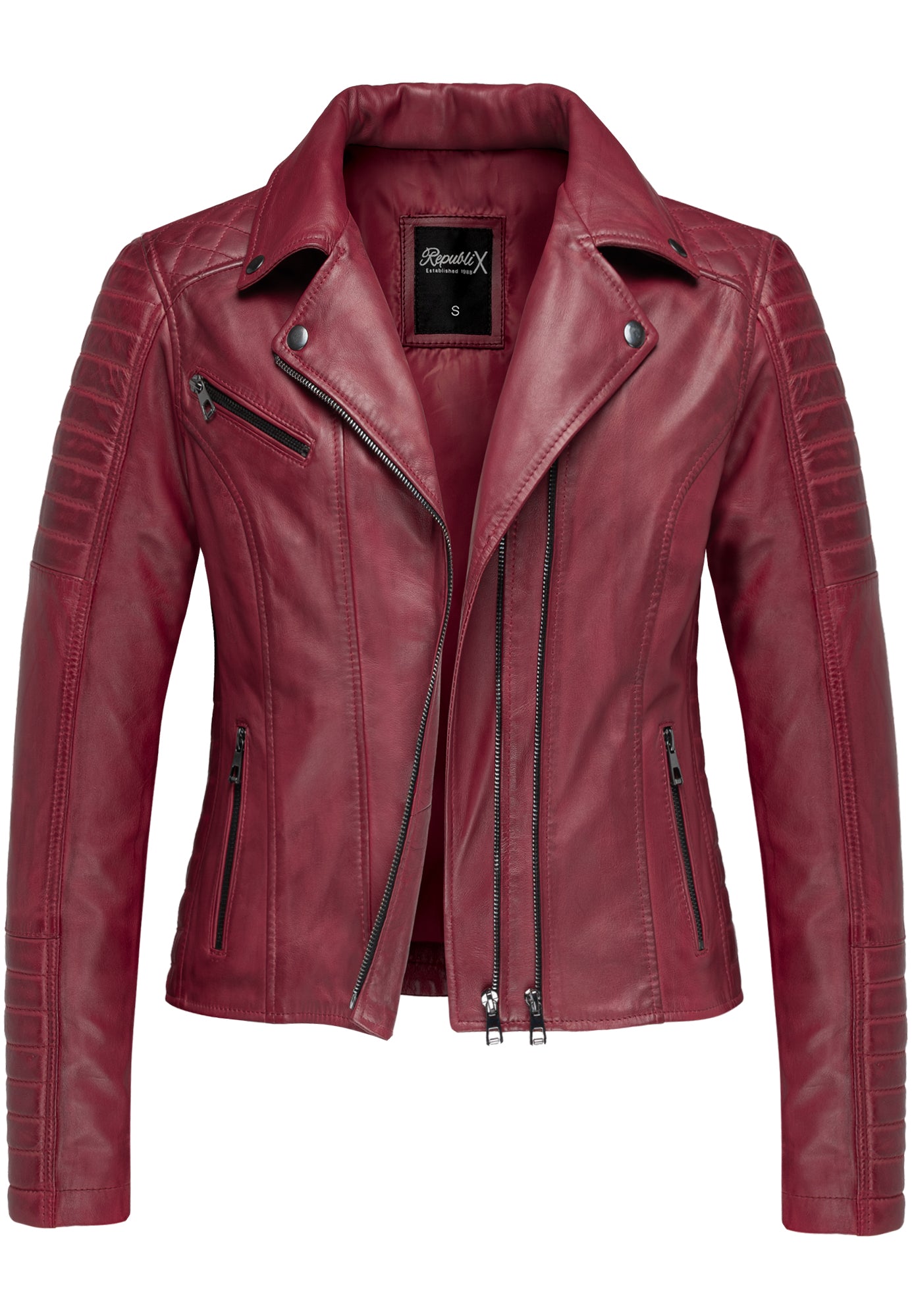 REPUBLIX Damen Lederjacke