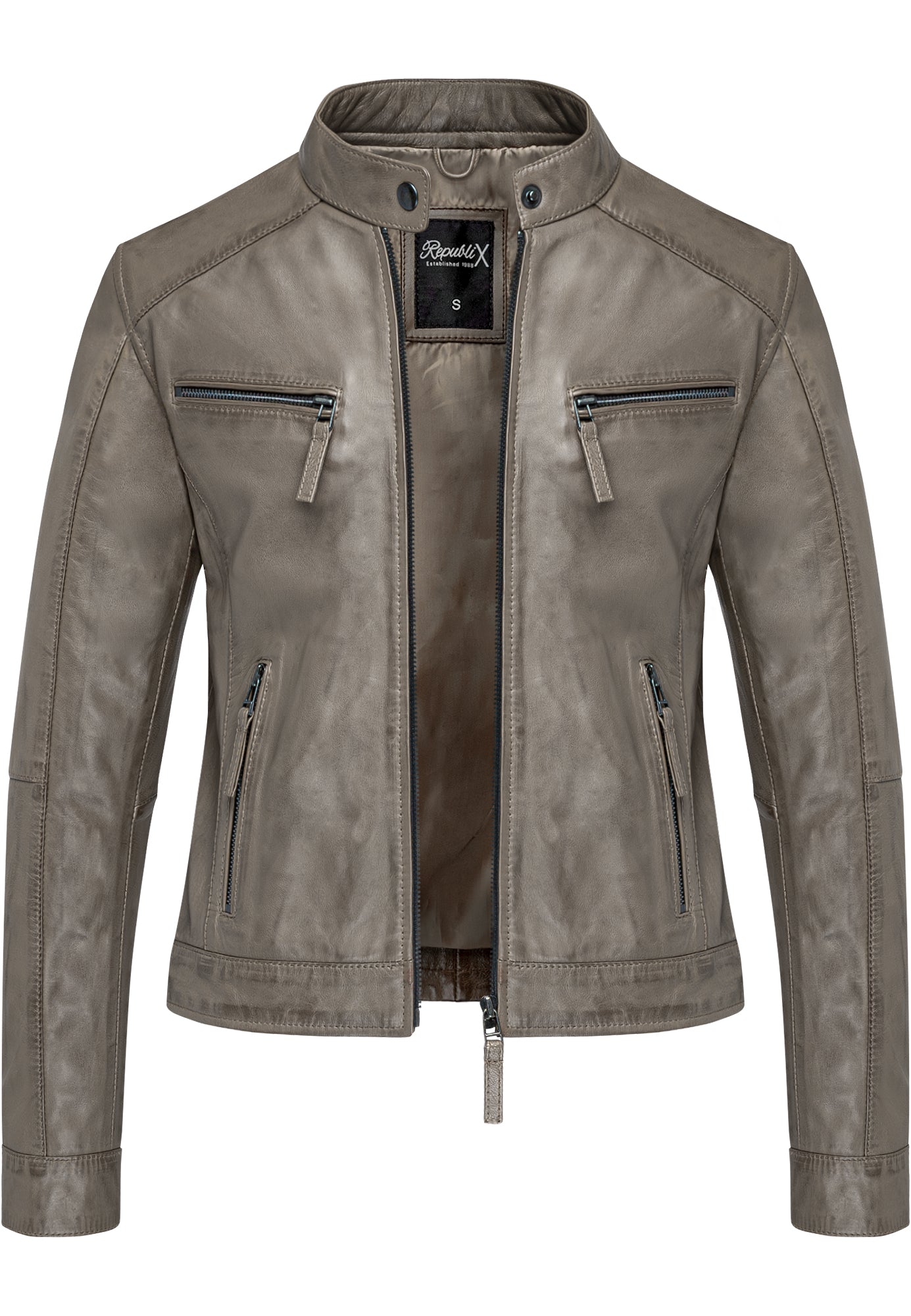 REPUBLIX Damen Lederjacke