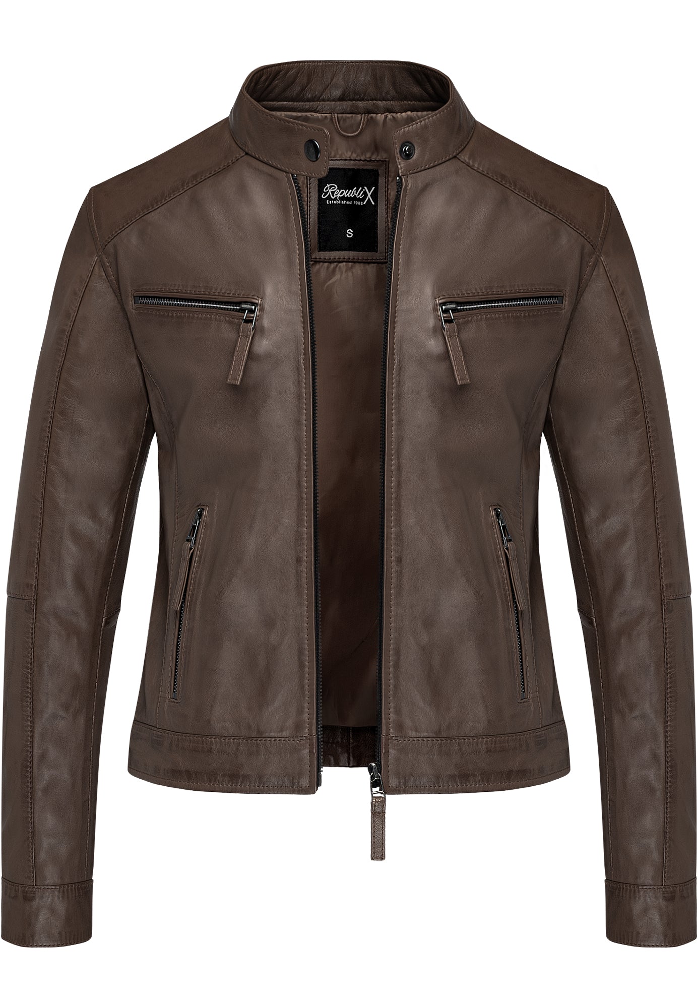 REPUBLIX Damen Lederjacke