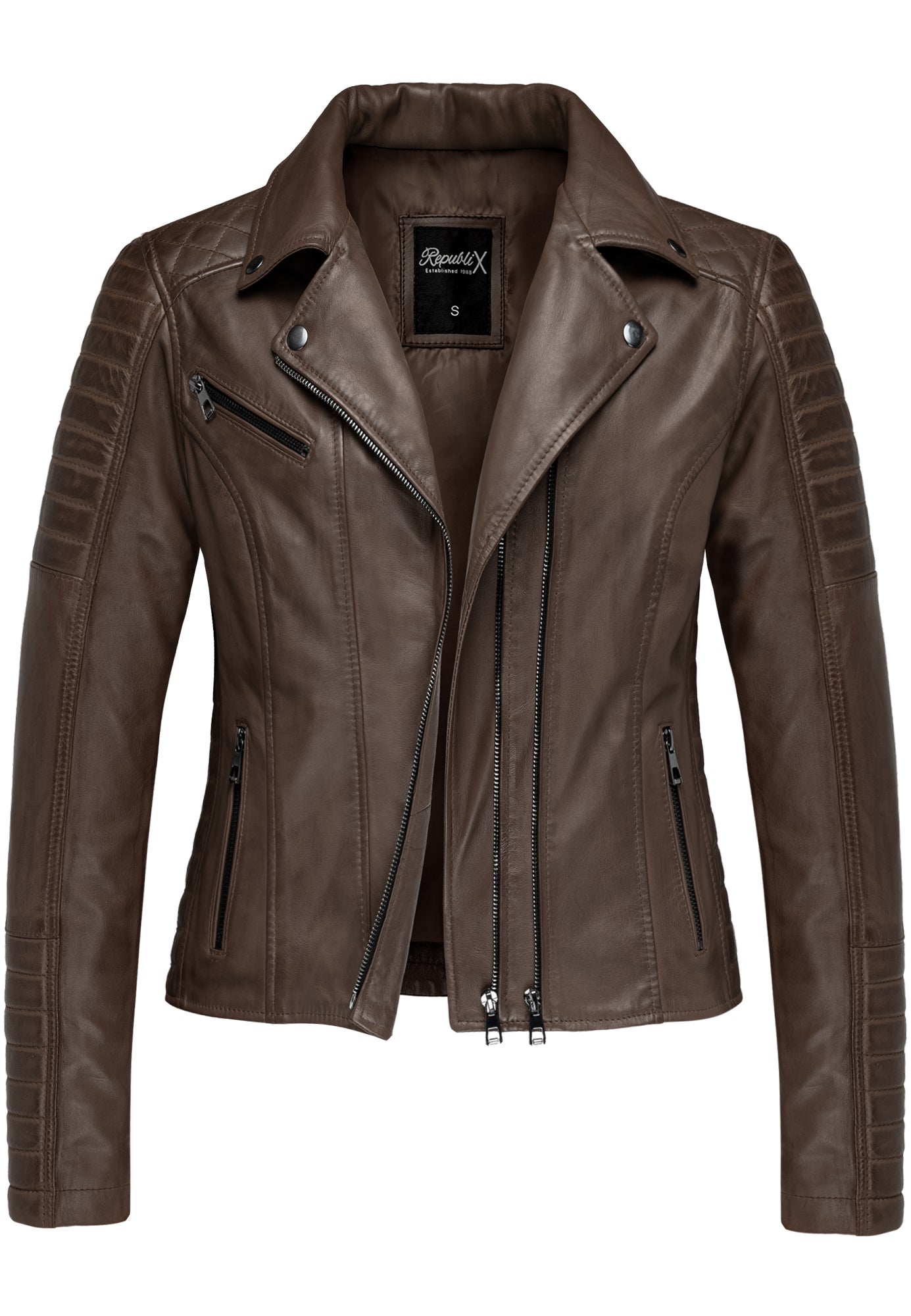 REPUBLIX Damen Lederjacke