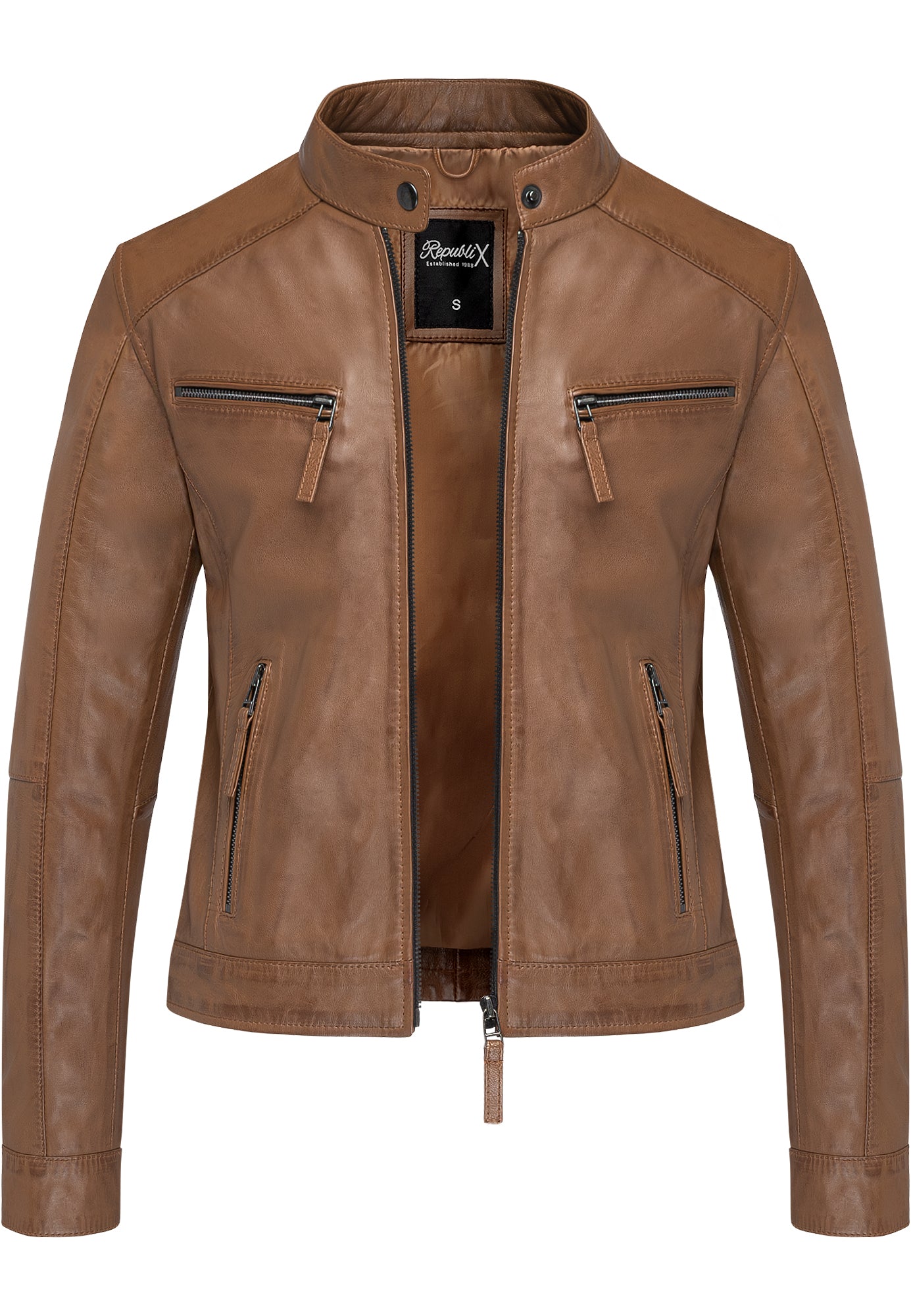 REPUBLIX Damen Lederjacke