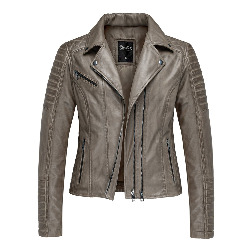 REPUBLIX Damen Lederjacke