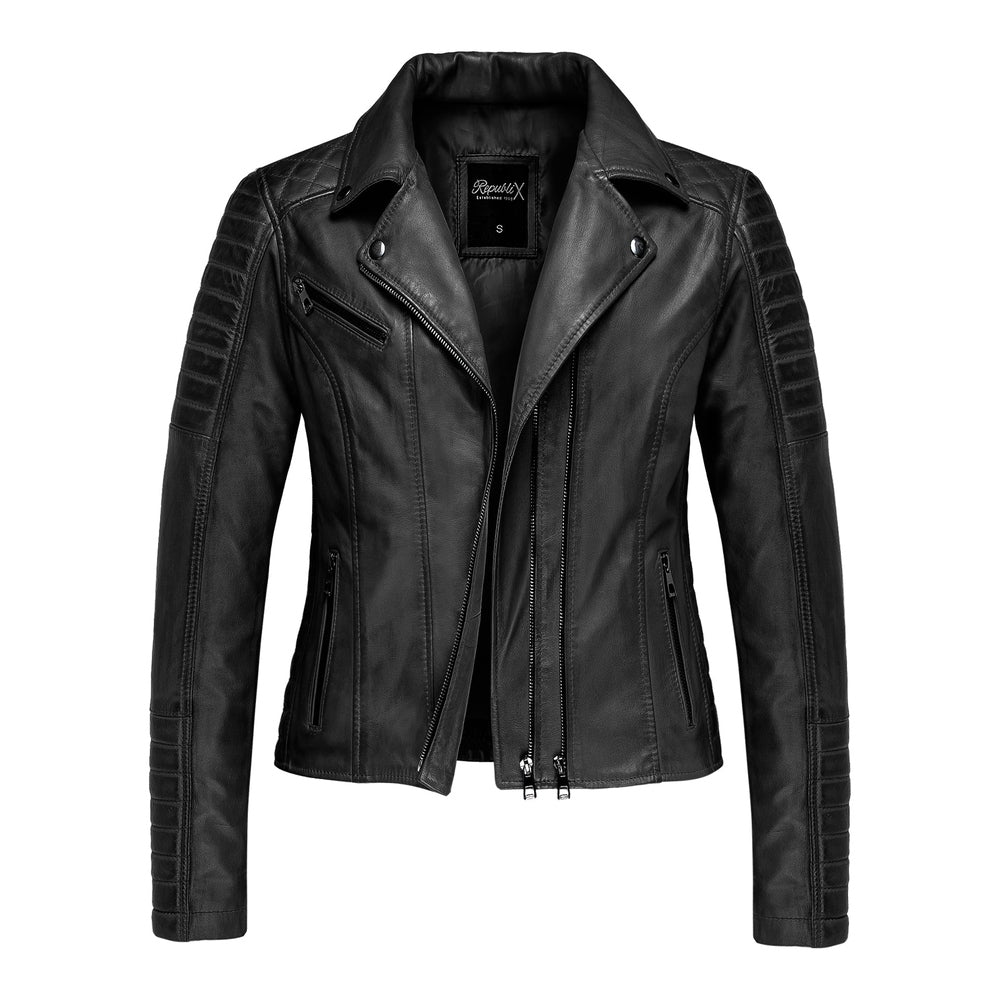 REPUBLIX Damen Lederjacke